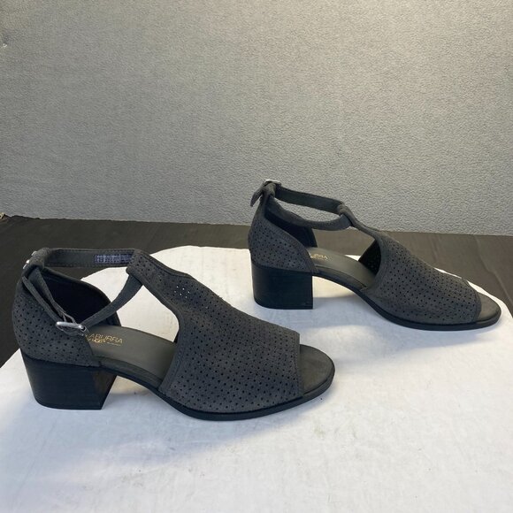Koolabura Womens Charcoal Gray Suede Sandal Heels by UGG Size 10 - Picture 12 of 13